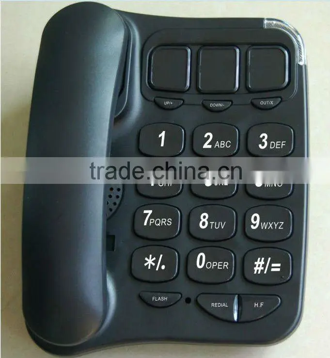 single line big button telephone