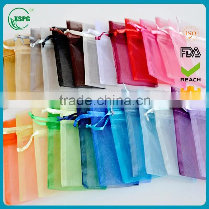 drawstring small jewerly sachet organza bag