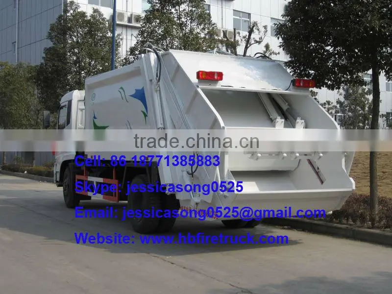 12cbm dongfeng trash compactor truck