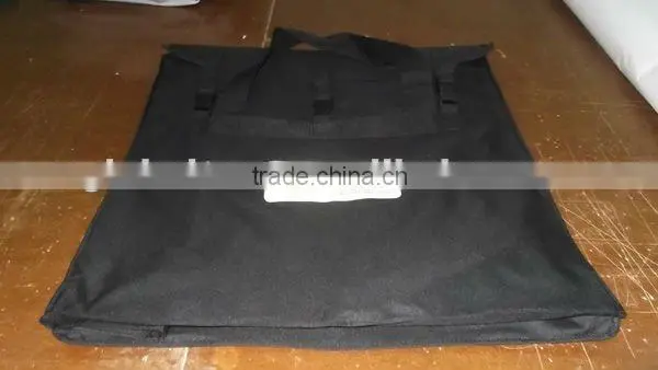 Folding tent sidewall bags