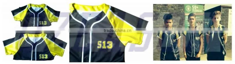 Custom design digital print baseball jersey best quality