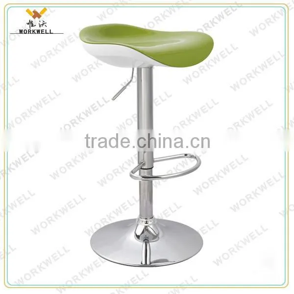 cheap design ABS metal high swivel bar lounge chairs