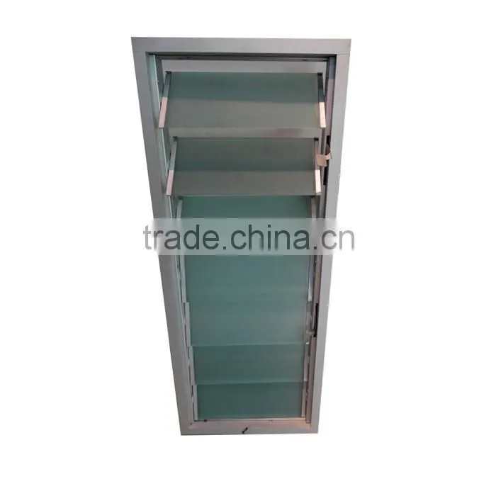 Original Brand Foshan Customize Aluminium Glass Windows With Louvers