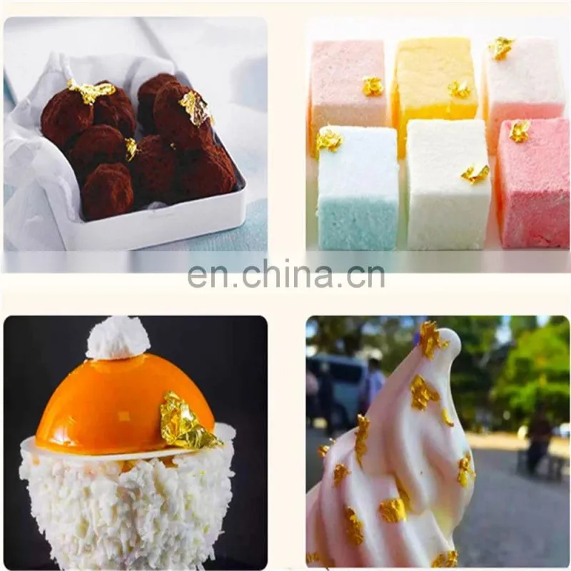 2g/box Edible Grade Genuine Gold Leaf Schabin Flakes Gold Cake Decoration DIY Chocolates Decor For Happy Birthday Party Baking