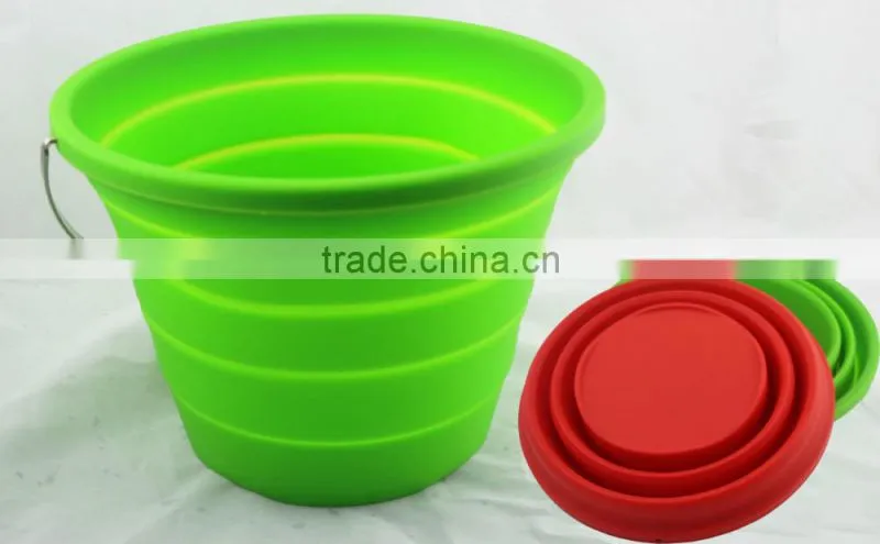 Hot Selling Silicone Pack-away Bucket