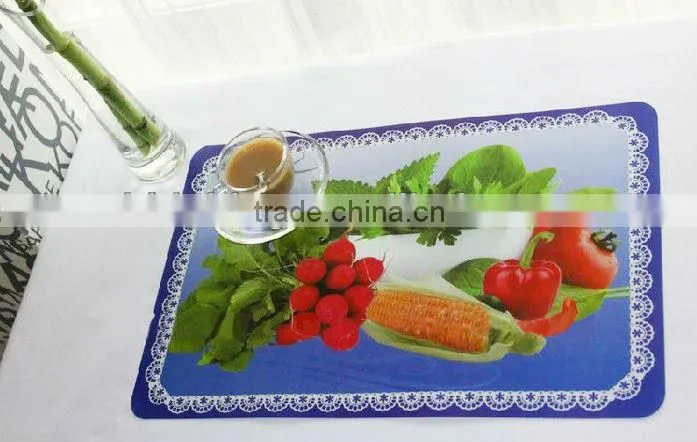 2013 hot selling gorgeous peach blossom dining table placemat for home