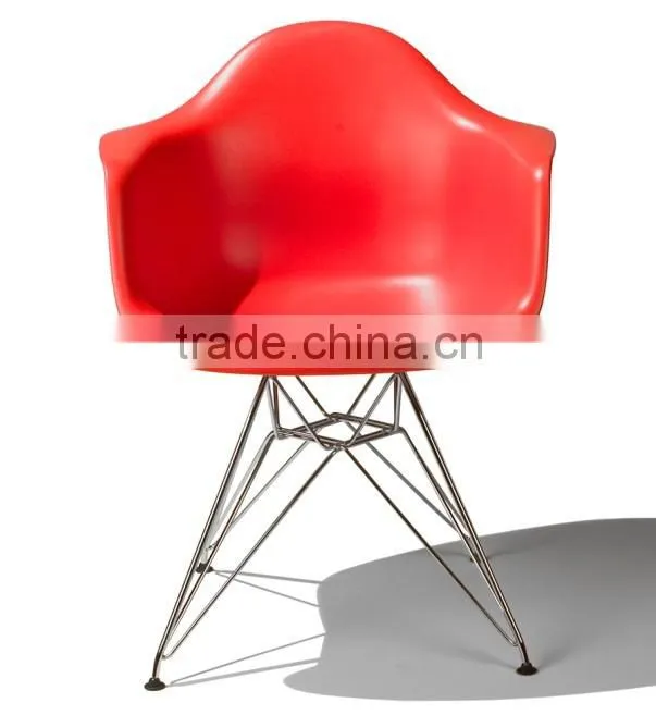 DAR Series pp plastic stainless steel leg cafe chairs