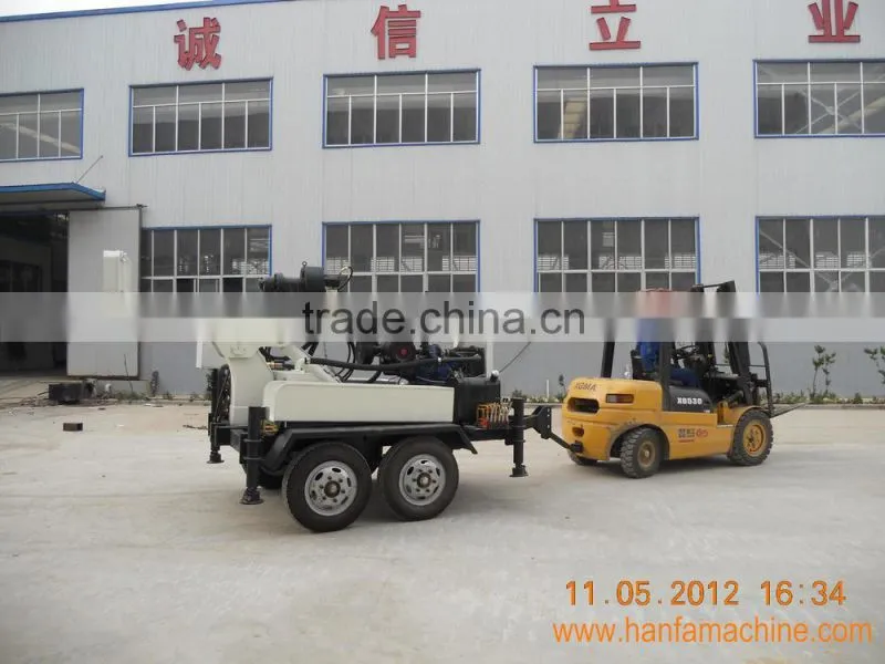 HF150T Trailer Mounted DTH Hammer Water Well Drilling Rig