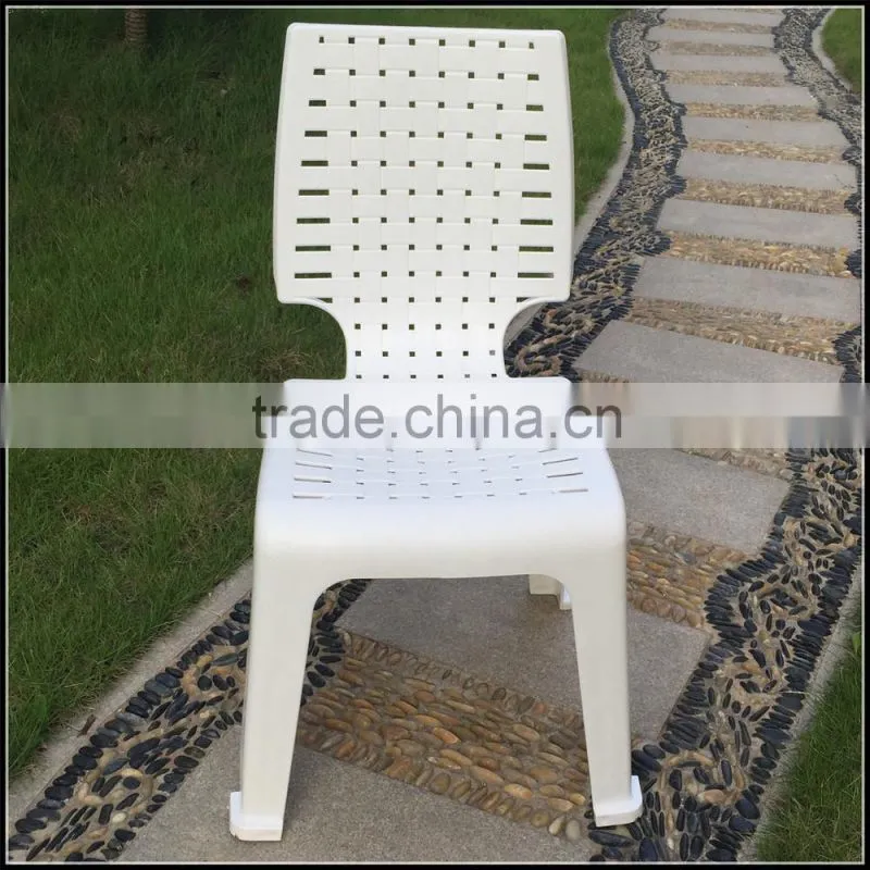 armless plastic chair /white/new design outdoor chair