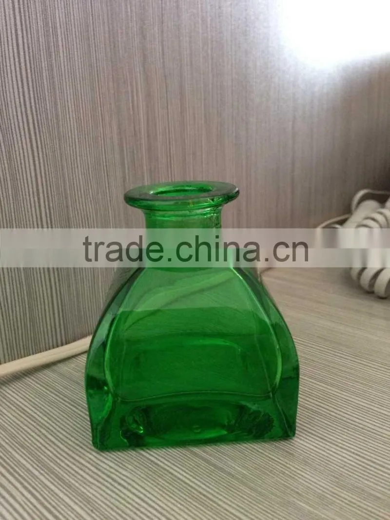 green color glass arome bottle with lid 50ml 250ml