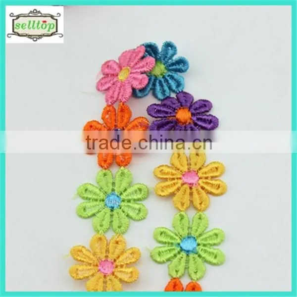 Cheaper hot sale 6cm make ribbon flowers