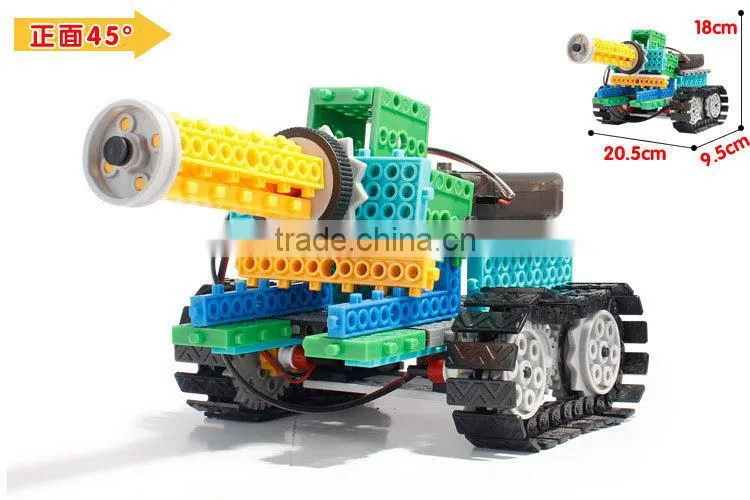 Hot style4 Channel Remote Control suit remote Variety building blocks bricks educational toys assembled robot tank