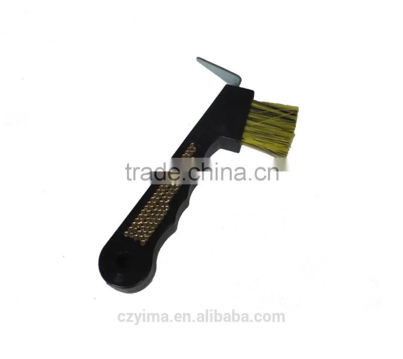Hot! bling horse hoof pick with yellow rhinestones