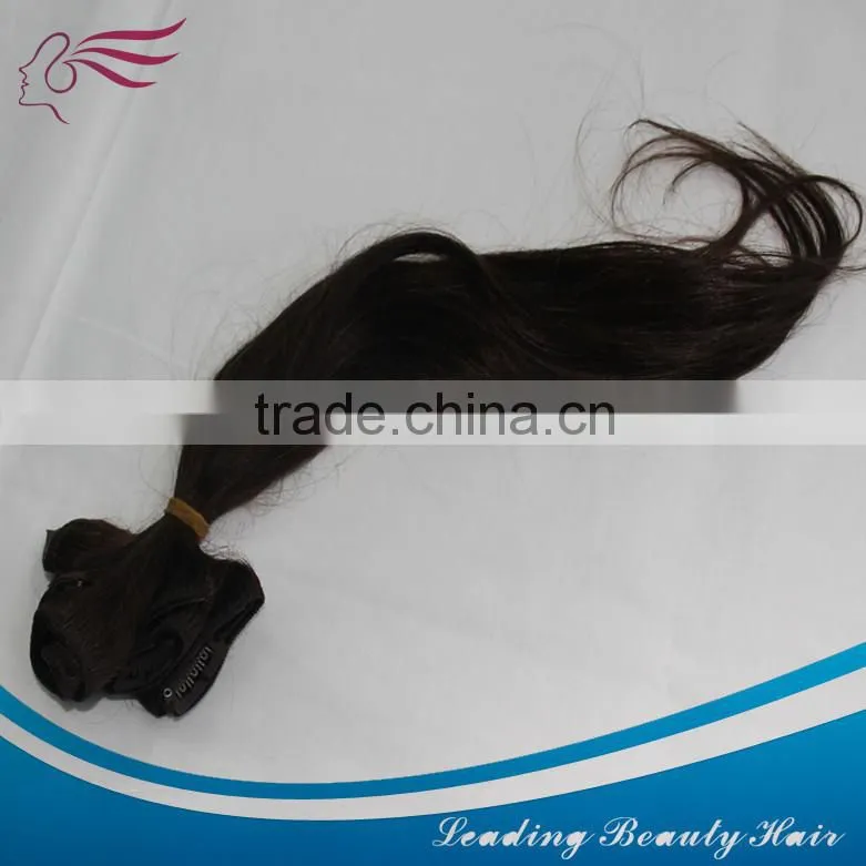 Superme one piece clip in hair,100% Brazilian remy human hair extensions