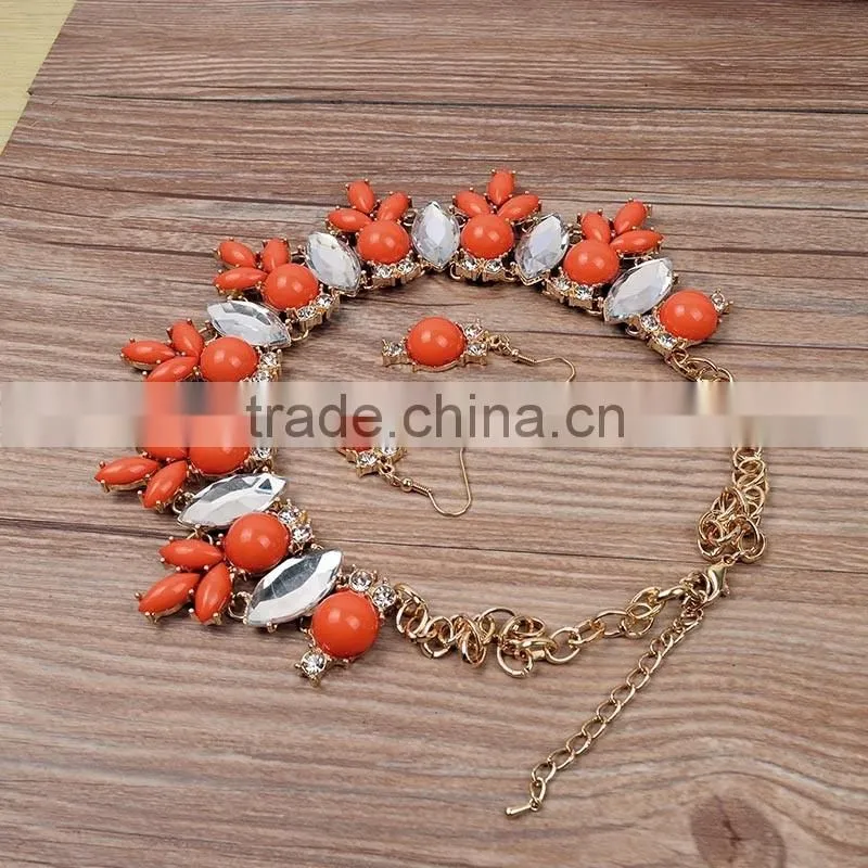 Bulk Colored Stones Crystal Jewelry Fashion Necklaces 2016