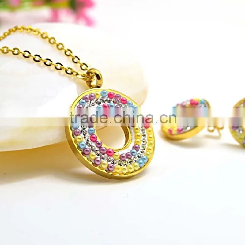 Jewelry Trends 2016 Wedding Favors Gifts Colorful Bead Fashion Heavy Jewelry Set
