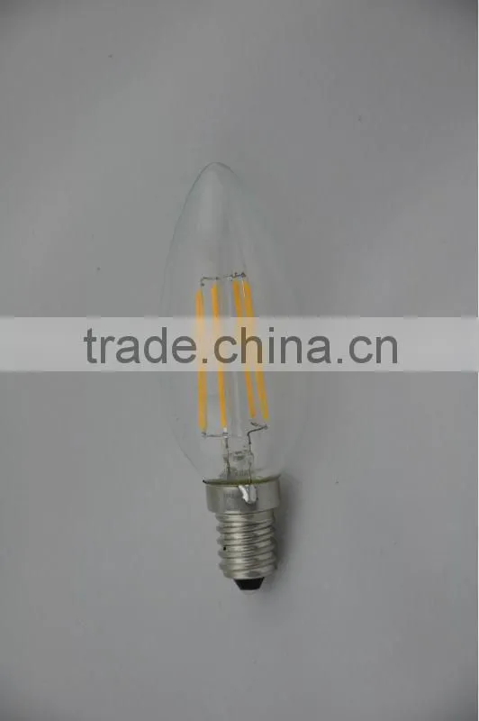 CE ROHS CERTIFICATE C35 2W E14 LED filament candle bulbs