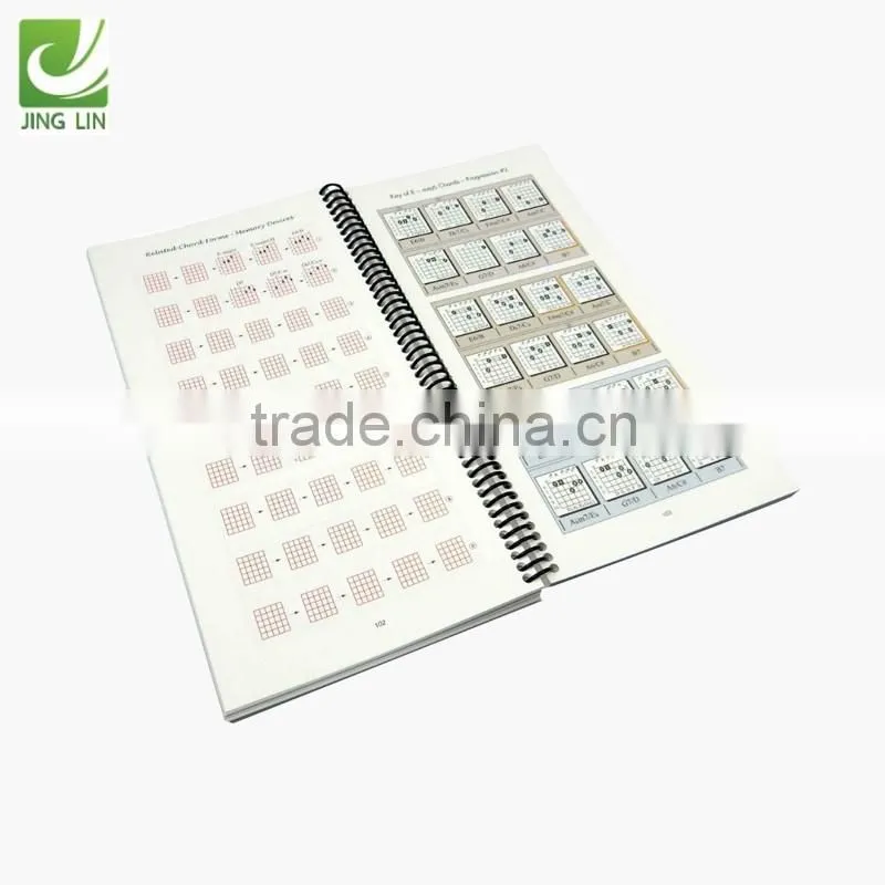 Professional spiral binding hardcover book printing factory