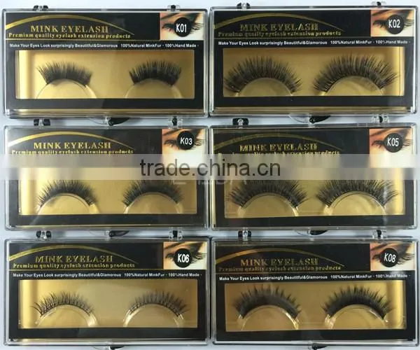 Private Label Faux Mink false lashes, Premium Black
