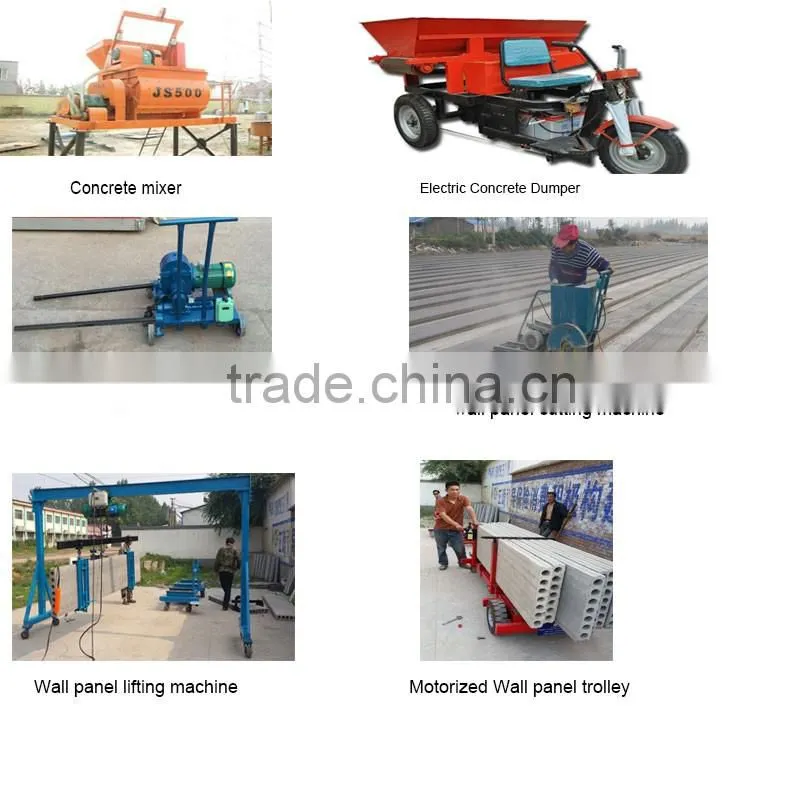 lightweight concrete Interior Wall panel making machine for extruding wall panel interior