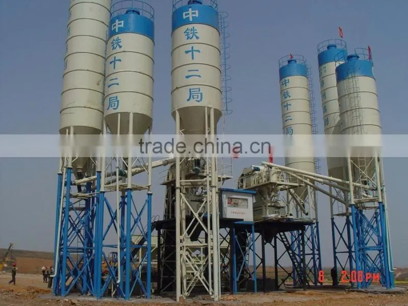 2016 HZS25 - 2HZS240 stationary mobile concrete batching plant cememt mixing machine