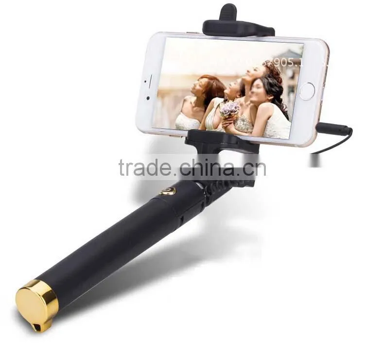 New products flexibile with cable take pole selfie stick