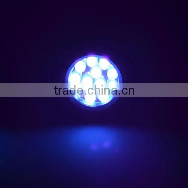 Hot sellers Aluminum 390~395nm pets UV Blacklight Flashlight