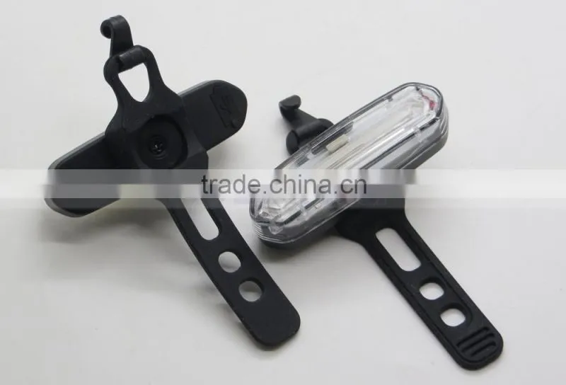 Blue Red LED Plastic Clip Collar 120LM Bicycle Front Light Warm Security Lamp