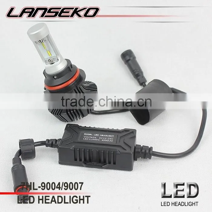 Wholesale price 7hl led headlamp 12v 4000LM car accessories fanless phi 9004 led led headlight