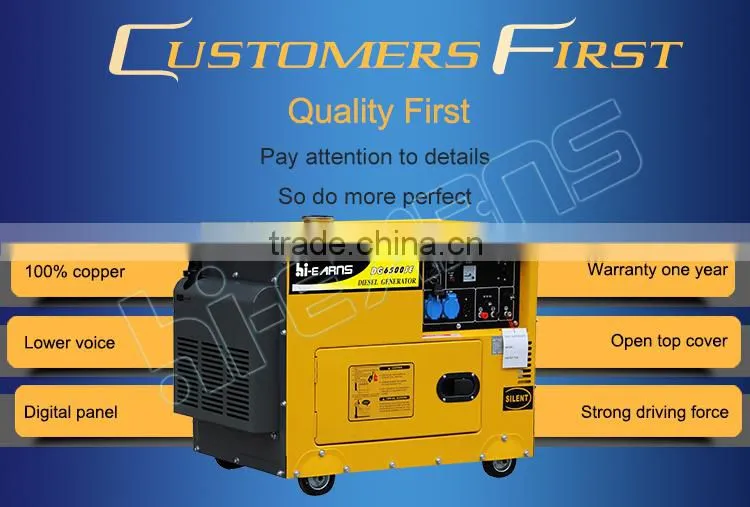 Silent type copy Kipor canopy diesel generator price 5kw kipor generator