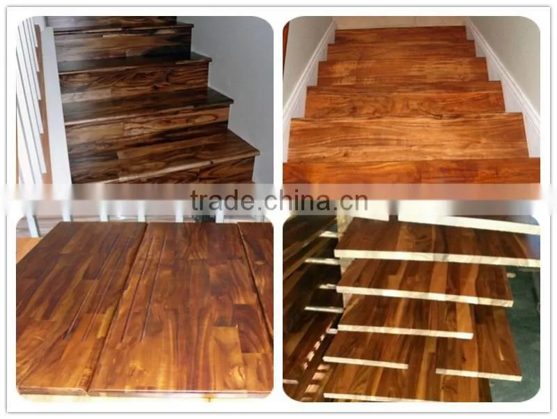 Asian walnut solid wood stair treads