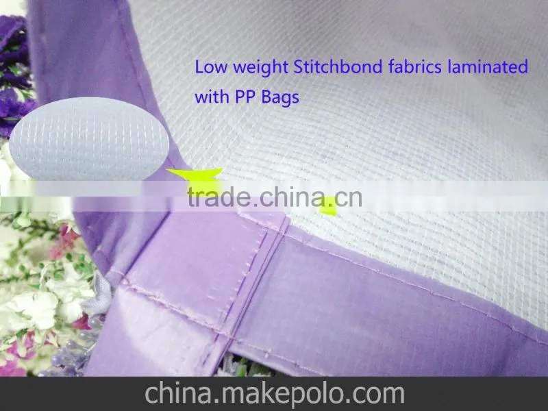 Recycled PET Stitchbond Nonwoven fabric for shopping bags lining