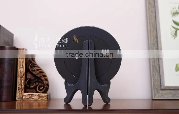 Desktop distressed solid wood photo frame, Shenzhen sublimation MDF wood frame, wood photo frame