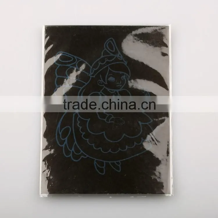 Multicolour engraving art foil
