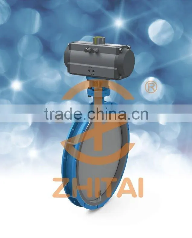 stainless steel pneumatic ventilation butterfly valve