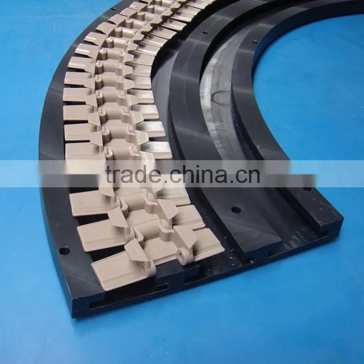 OEM custom length and size wear resistant sliding door track rail mc nylon plastic chain guide