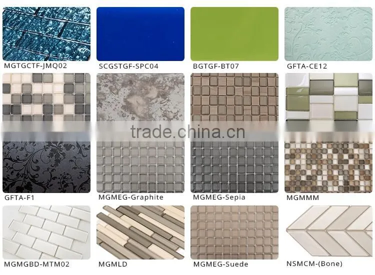 CRYSTAL Glass Earth Mosaic TILES (EM02)