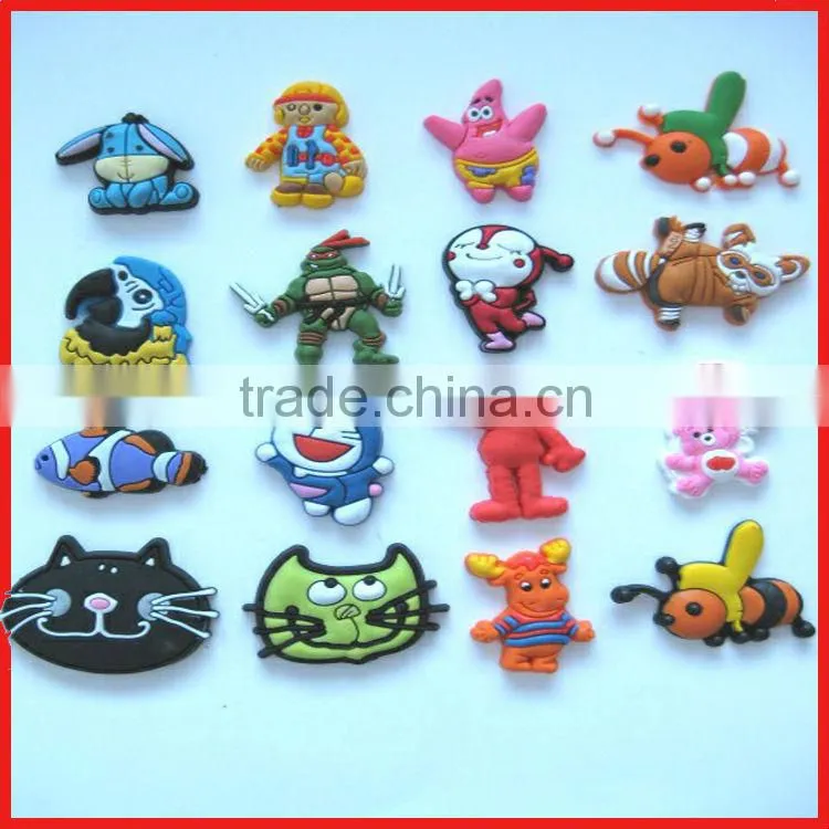 Funny 3d plastic custom shoe decoration