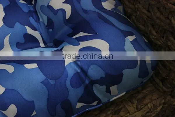 Kikiland Collection Fashion Navy Camouflage Dining Chair Pad with Ties