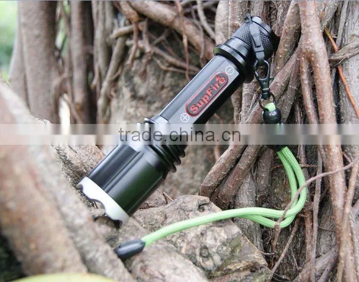 Supfire using Q5 rechargerable flashlight