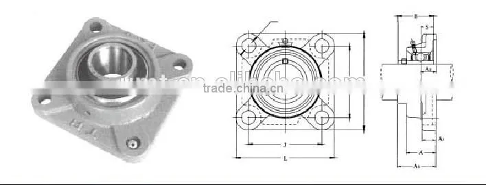 High Precision Pillow Block Spherical Bearing UCF208