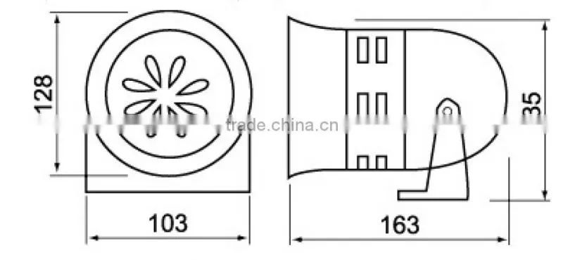 CNTD Guard Against Theft Alarm Mini Motor Siren Alarm Siren MS-290 C-290 CMS-290