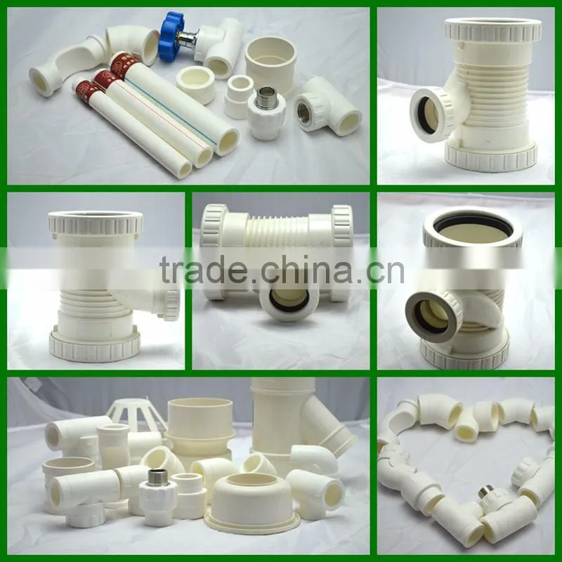 YiMing pvc screw erasure reducer tee