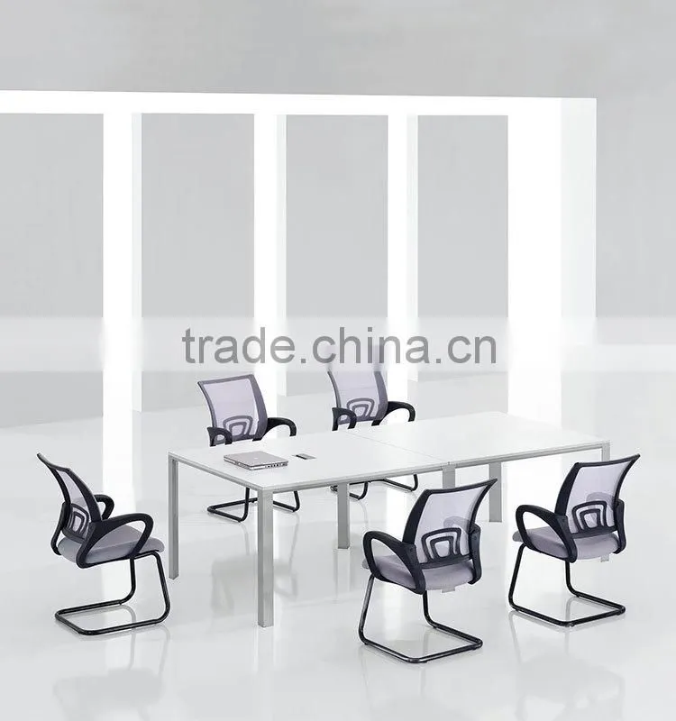 White elegant style Melamine office furniture Board Room Table