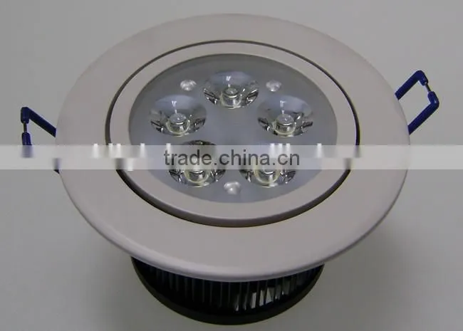made in china 5*1w silver led ceiling light with driver