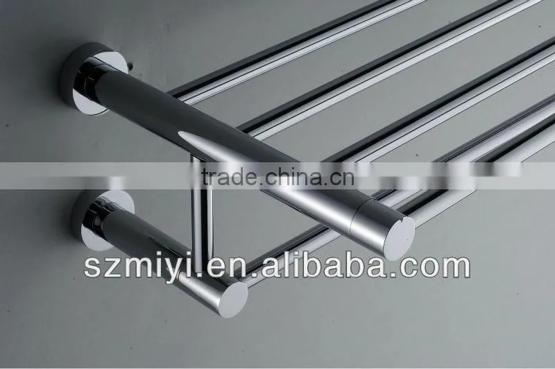 bathroom brass chromed towel bar