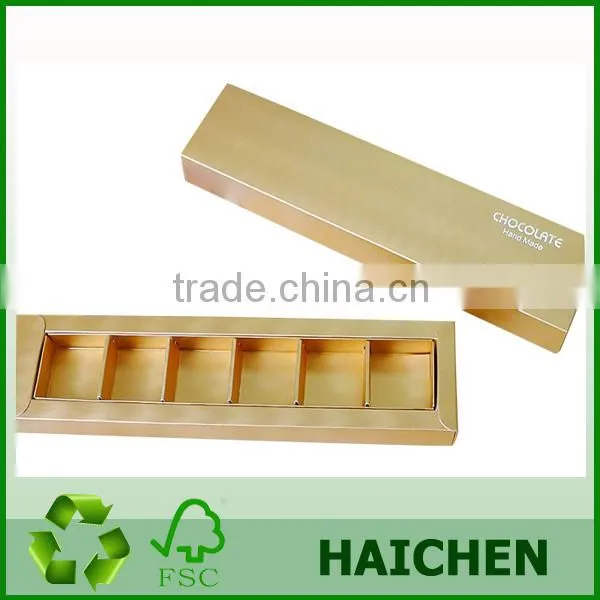 6 PCS/9 PCS/12 PCS Custom Cardboard Candy Chocolate Boxes Packaging
