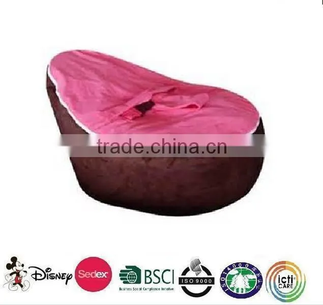 baby bed bean bag, velvet and oxford baby bean bag, pringted velvet baby bean bag