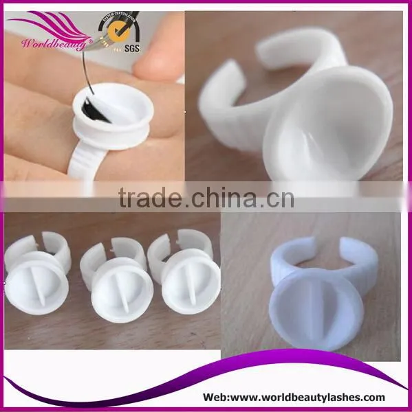 Disposable plastic glue ring,professional eyelash extension glue holder ring