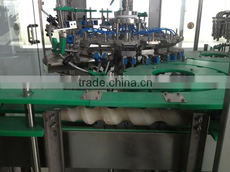 750ml glass bottle crown cap beer filling 3 in 1 machine